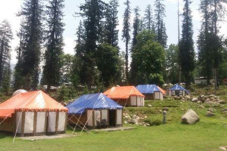 Camping at Solang Valley